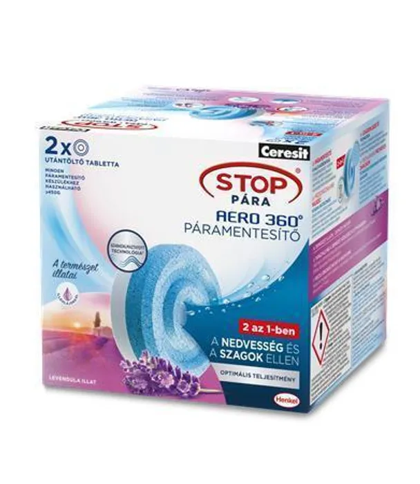 Termék főképe Ceresit Stop vlhkosti AERO 360° tablety, 2 x 450g, HENKEL, levandule