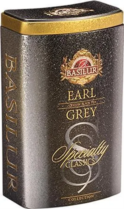 Termék főképe Černý čaj "BASILUR Classic Earl Gray", 100 g, v plechové ploché krabičce
