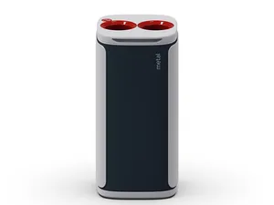 Piros hulladéktartály KOBRA WASTEE fémhez