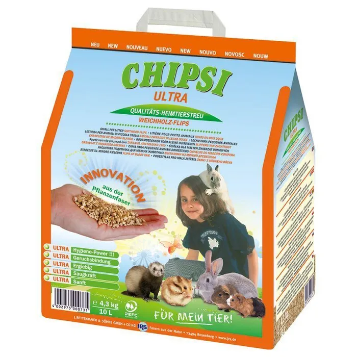 Termék főképe CHIPSI ULTRA jemný granulát, podestýlka pro hlodavce 4,3 kg 10 l