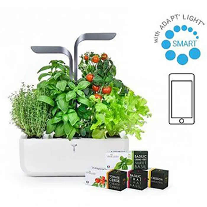 Termék főképe Chytrý květináč Potager Connect, bílý, s náplní 4ks, Infinity Grey, Véritable