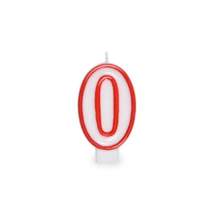 Termék főképe Číslová svíčka "0" 75 mm [1 ks]