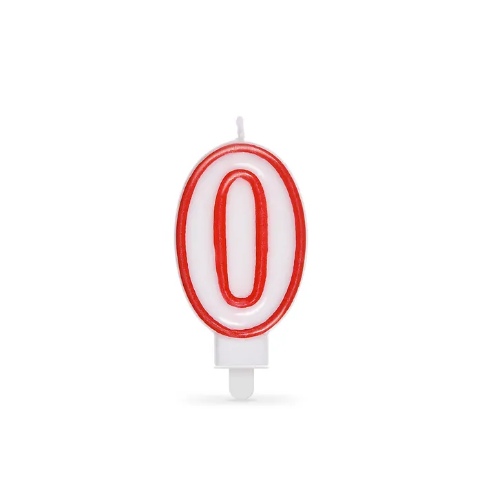 Termék főképe Číslová svíčka "0" 75 mm [1 ks]