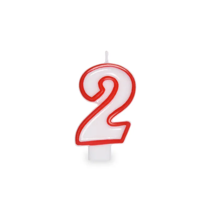 Termék főképe Číslová svíčka "2" 75 mm [1 ks]