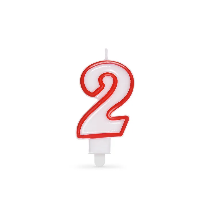 Termék főképe Číslová svíčka "2" 75 mm [1 ks]