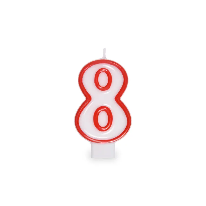 Termék főképe Číslová svíčka "8" 75 mm [1 ks]