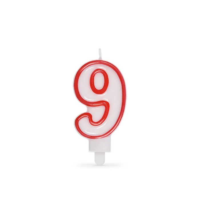 Termék főképe Číslová svíčka "9" 75 mm [1 ks]