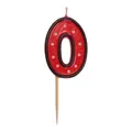 Számgyertya pálcika "0" 50mm [1 db]