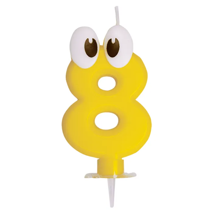 Termék főképe Číslová svíčka se stojánkem "8" 80 mm [1 ks]