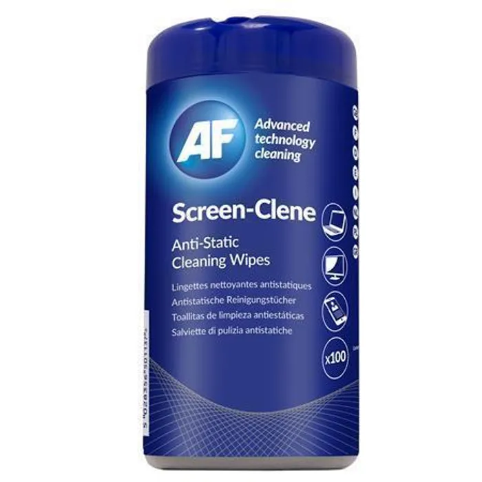 Termék főképe Čistící ubrousky na obrazovky, antistatické, 100ks, AF "Screen-Clene"