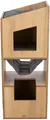 CityStyle karcolóoszlop TOWER macskáknak, 105 cm, barna/szürke