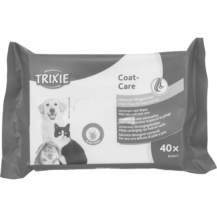 Termék főképe Coat Care, univerzální vlhčené ubrousky s Aloe Vera, 40 ks