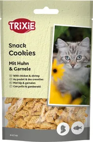 Cookies, sušenky s kuřetem a krevetami pro kočky,  50 g