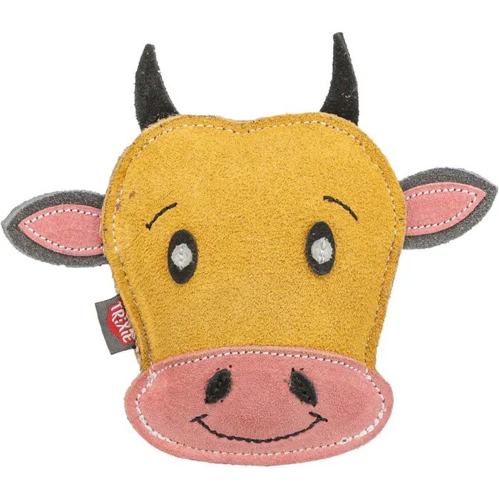 Termék főképe Cow - hlava krávy, 17 cm, hračka pro psy, 100% pravá kůže, žlutá