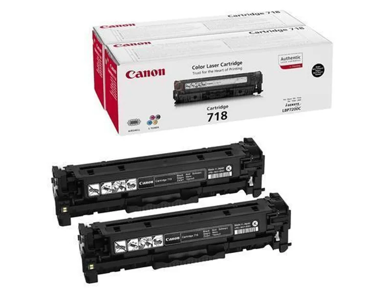 Termék főképe CRG-718B toner do laserových tiskáren i-SENSYS LBP 7200CDN, MF 8330, černá, 2*3,4k, CANON