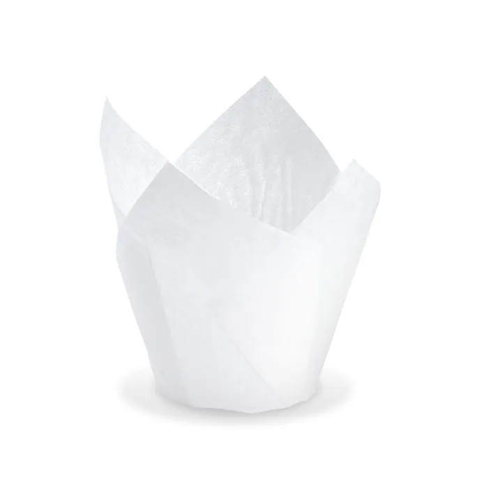 Termék főképe Cukrářský košíček TULIP bílý průměr 5 x 8,5 cm (16 x 16 cm) [100 ks]
