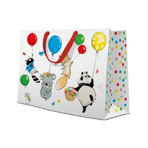 Ajándéktáska fekvő - Animals Party 33,5x13x26,5 cm