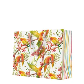 Ajándéktáska fekvő - Exotic Birds 33,5x13x26,5 cm