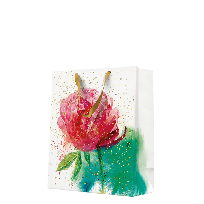 Termék főképe Dárková taška horizontal - Peony Watercolor 33,5x13x26,5 cm