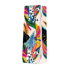 Palack ajándéktáska - Colorful Exotic 12x37x10 cm