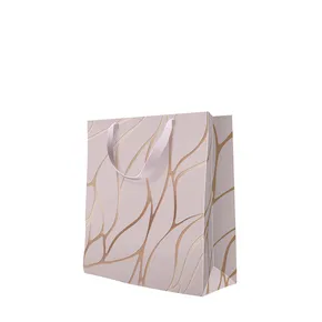 Ajándéktáska prémium közepes - Fluid Waves 20x10x25 cm