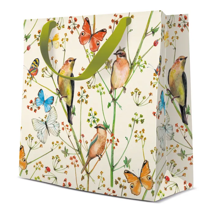 Termék főképe Dárková taška střední - Birds and Butterflies 17x6x17 cm