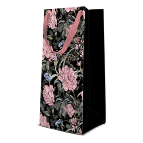 Ajándéktáska keskeny - Flowers Mystery 10x7x22 cm