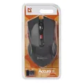 Defender Mouse Accura MM-275, 1600DPI, optikai, 6tl., 1 kerék, vezeték nélküli, fekete, 1 db AA