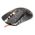 Defender Mouse Alfa GM-703L, 3200DPI, optikai, 6tl., 1 kerék, vezetékes USB, fekete, játék,