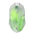 Defender Mouse Cyber ????MB-560L, 1200 DPI, optikai, 3 tl., 1 kerék, vezetékes USB, fehér, játék,
