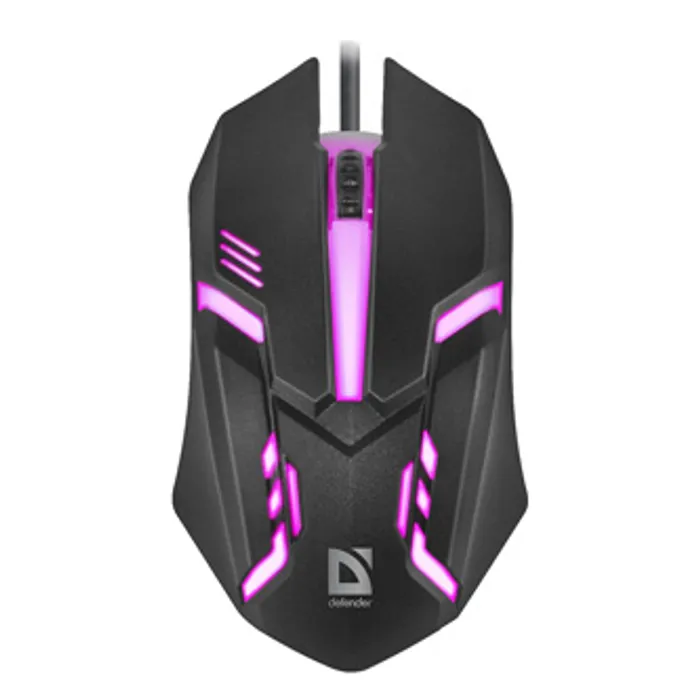 Termék főképe Defender Myš Cyber MB-560L, 1200DPI, optická, 3tl., 1 kolečko, drátová USB, černá, herní,