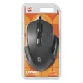 Defender Mouse Datum MB-347, 1600DPI, optikai, 4 tl., 1 kerék, vezetékes USB, fekete, irodai