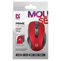 Defender Mouse PRIME MB-053, 1600DPI, 2,4 [GHz], optikai, 6tl., vezeték nélküli, piros, 1 db A
