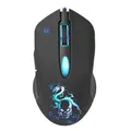 Defender Mouse Sky Dragon GM-090L, 3200DPI, optikai, 6tl., 1 kerék, vezetékes USB, fekete,