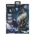 Következő termékkép Defender Mouse sTarx GM-390L, 3200DPI, optikai, 8tl., 1 kerék, vezetékes USB, fekete, játék,