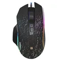 Defender Mouse Syberia GM-680L, 3200DPI, optikai, 7 tl., 1 kerék, vezetékes USB, fekete, játék