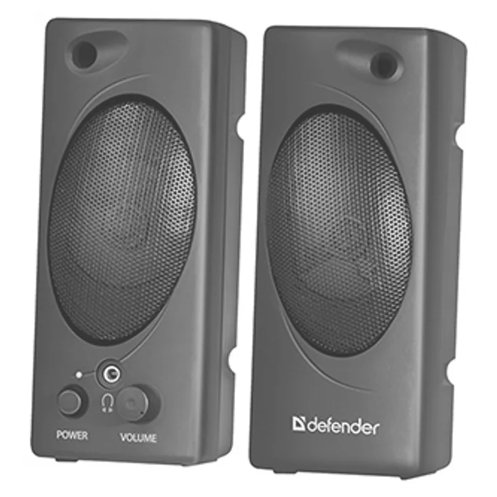 Termék főképe Defender reproduktory SPK 50, 2.0, 6W, černé, regulace hlasitosti, tlačítko napájení, 3,5