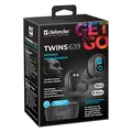 Következő termékkép Defender Twins 639, fejhallgató mikrofonnal, hangerőszabályzó nélkül, fekete, csatlakozó, BT