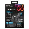Következő termékkép Defender Twins 639, fejhallgató mikrofonnal, hangerőszabályzó nélkül, fekete, csatlakozó, BT