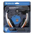 Defender Warhead G-120, gaming headset mikrofonnal, hangerőszabályzó, fehér-piros,