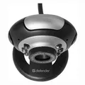 Következő termékkép Defender webkamera C-110, 0,3 Mpix, USB 2.0, fekete-szürke, notebookhoz/LCD-hez