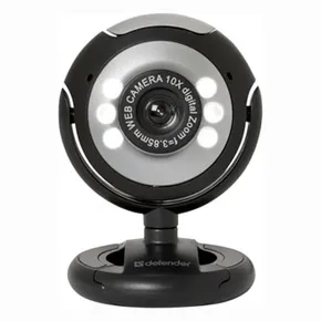 Defender webkamera C-110, 0,3 Mpix, USB 2.0, fekete-szürke, notebookhoz/LCD-hez