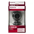 Defender webkamera C-2525HD, 2 Mpix, USB 2.0, fekete, laptophoz/LCD-hez