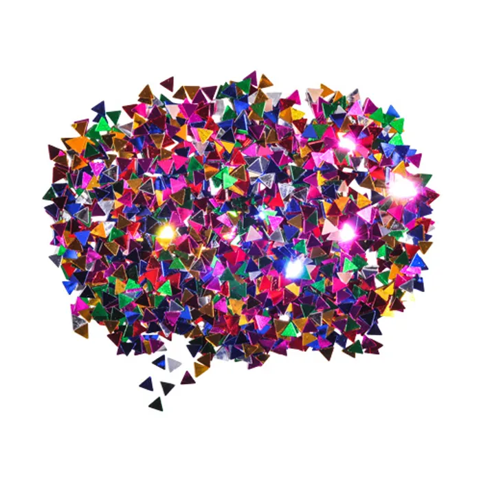 Termék főképe Dekorace trojúhelníky mix barev 6 mm 14 g