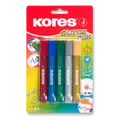 Dekoratív ragasztó Kores Glitter Glue 5 x 10,5 ml, metál színek