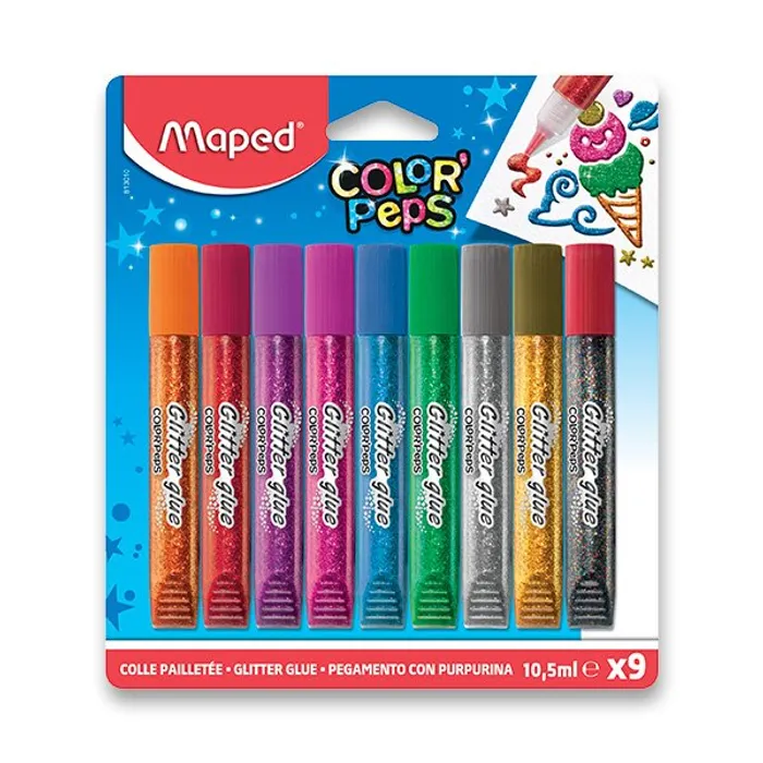 Termék főképe Dekorační lepidlo Maped Glitter Glue 9 x 10,5 ml