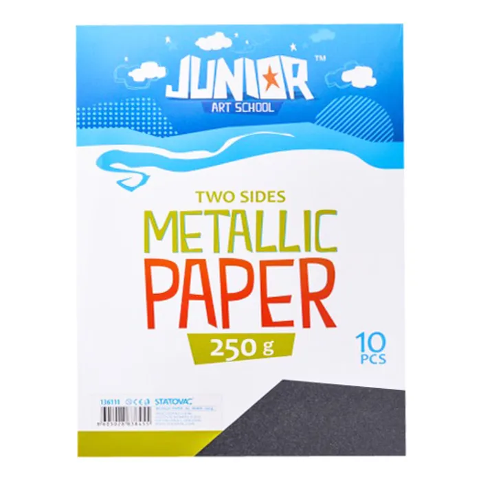 Termék főképe Dekorační papír A4 10 ks černý metallic 250 g