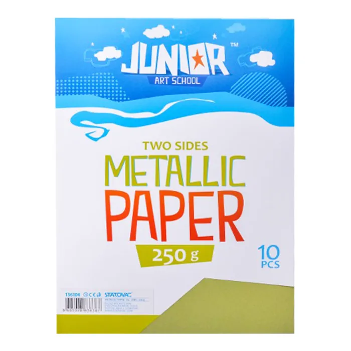 Termék főképe Dekorační papír A4 10 ks světle zelený metallic 250 g