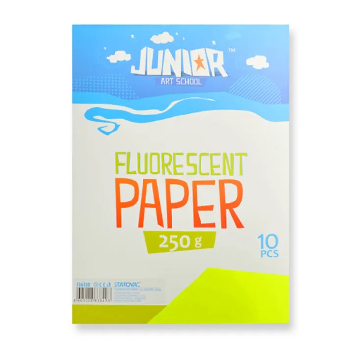 Termék főképe Dekorační papír A4 Fluo žlutý 250 g, sada 10 ks