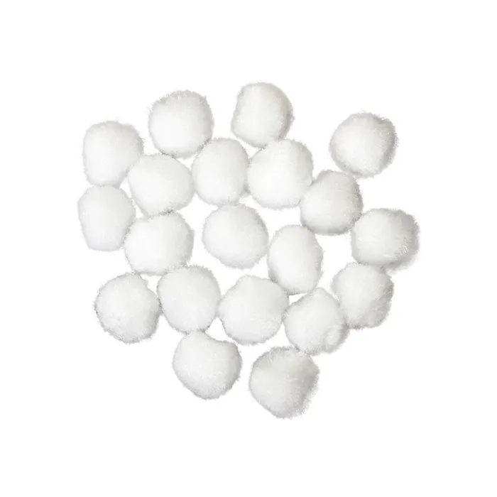 Termék főképe Dekorační pompony 2 cm bílé - sada 20 ks